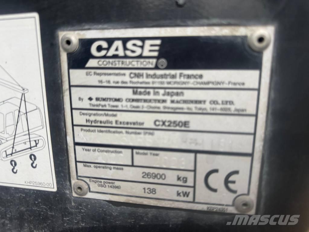 CASE CX 250 E Crawler excavators