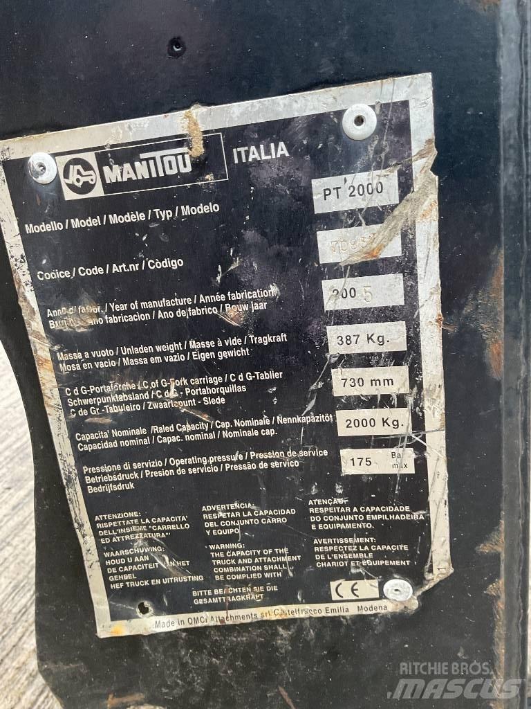 Manitou PT2000 Other components