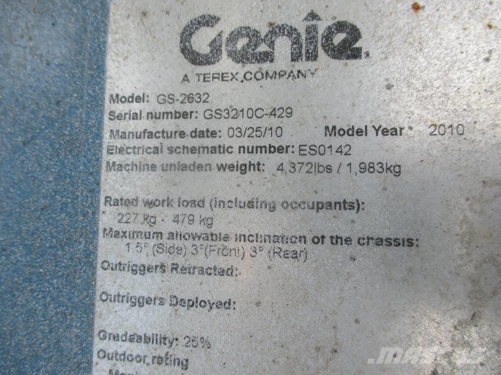 Genie GS 2632 Scissor lifts