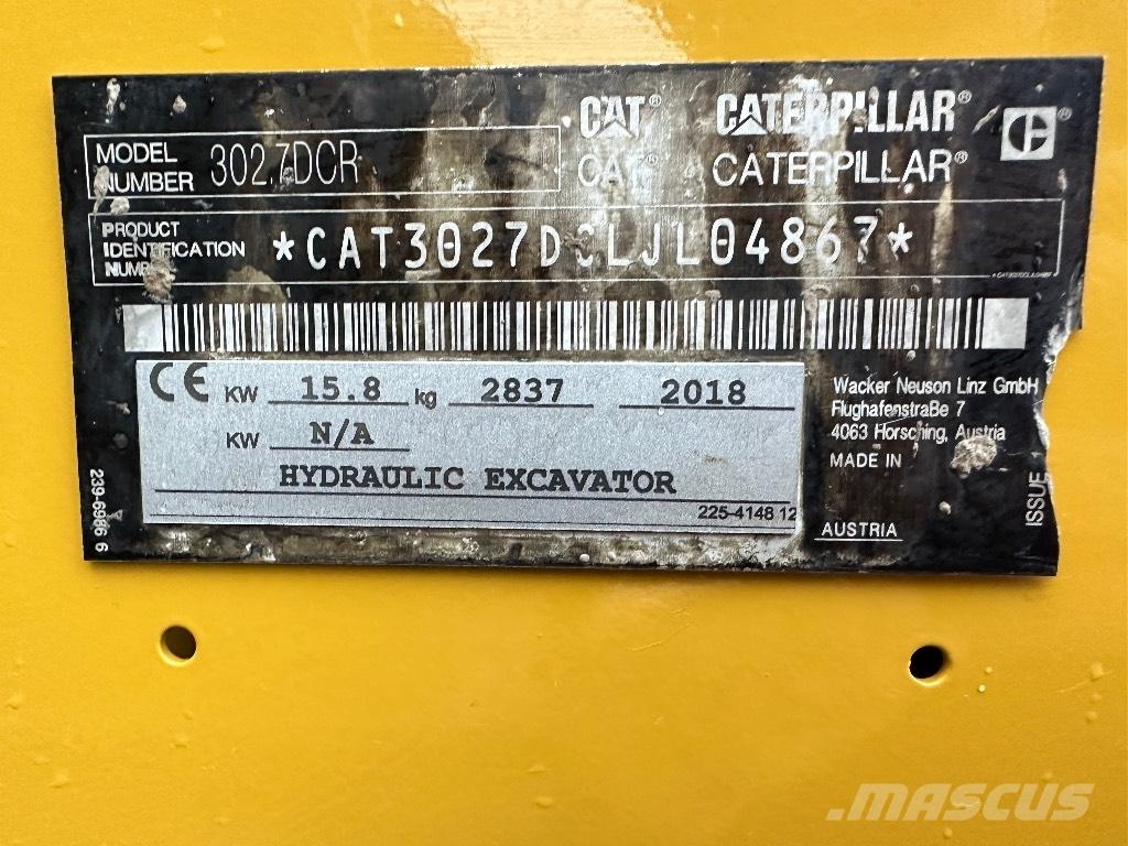 CAT 302.7 D CR Mini excavators < 7t (Mini diggers)