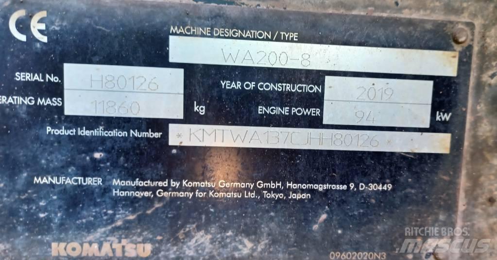 Komatsu WA 200-8 Wheel loaders