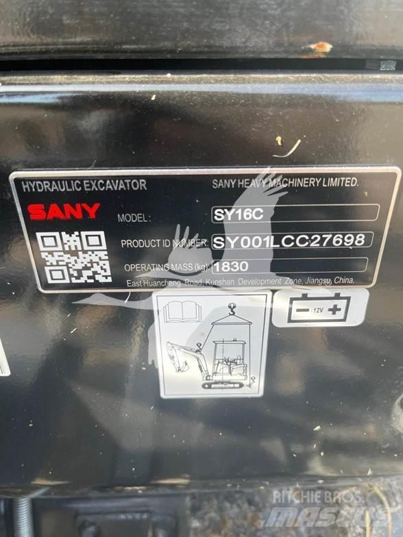 Sany SY16C Mini excavators < 7t (Mini diggers)