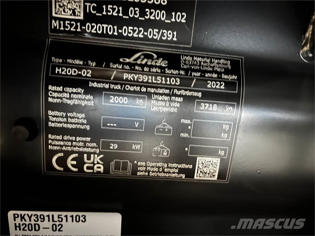 Linde H20D Diesel trucks