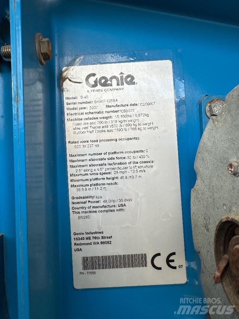 Genie s45 Telescopic boom lifts