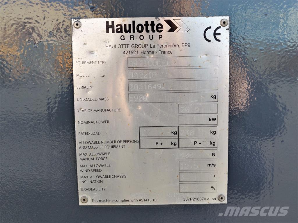 Haulotte HA12IP Articulated boom lifts