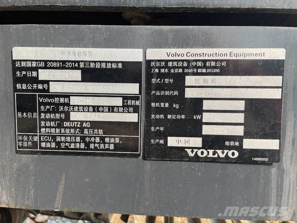 Volvo EC 210 Crawler excavators