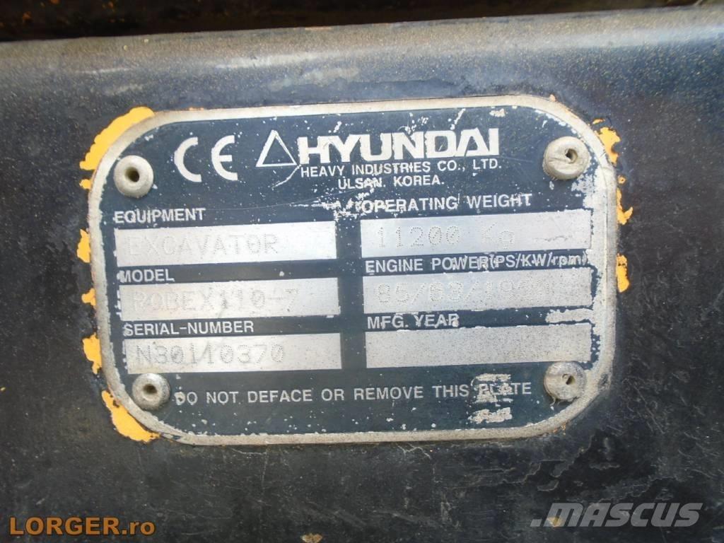 Hyundai Robex 110-7 Crawler excavators