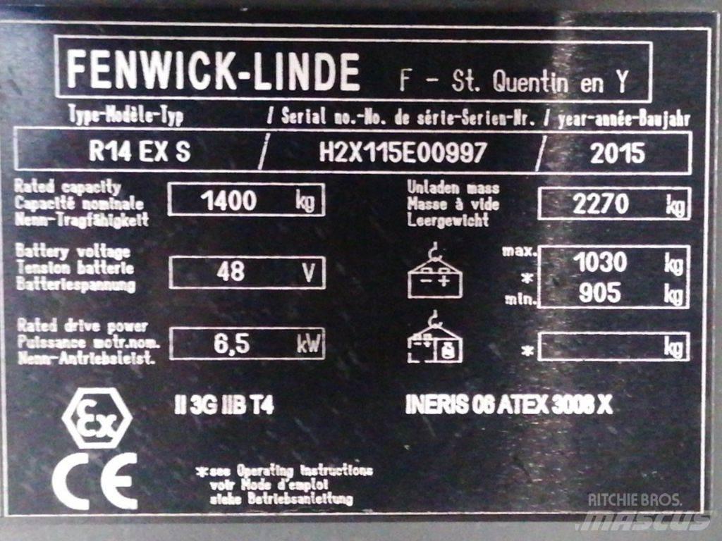 Linde R14 EX S Reach trucks