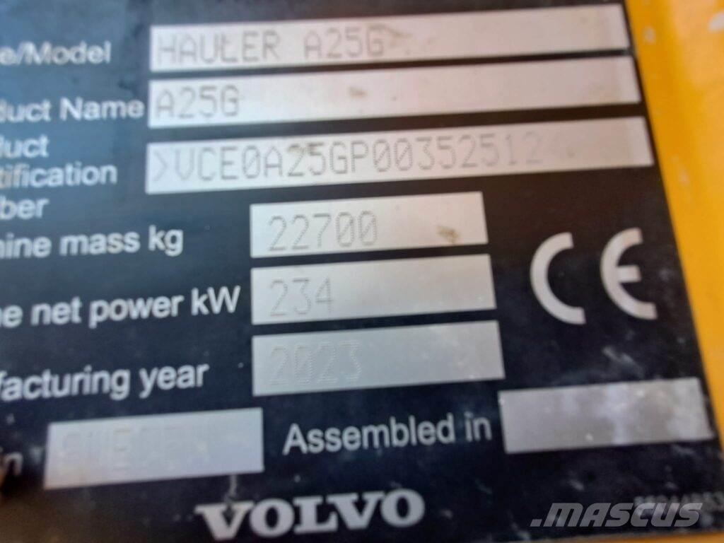 Volvo A25G Articulated Dump Trucks (ADTs)