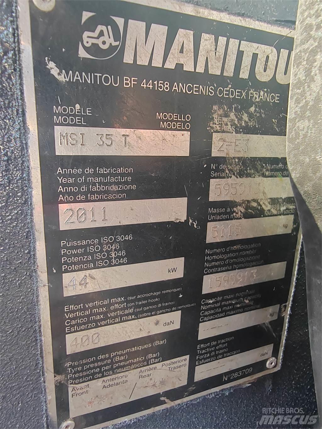 Manitou MSI35T Rough terrain trucks