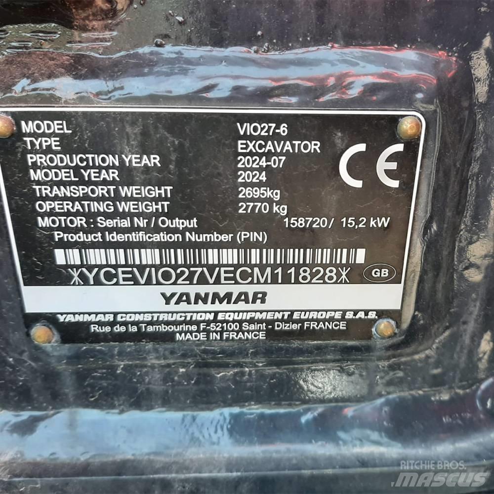 Yanmar Vio 27 Mini excavators < 7t (Mini diggers)