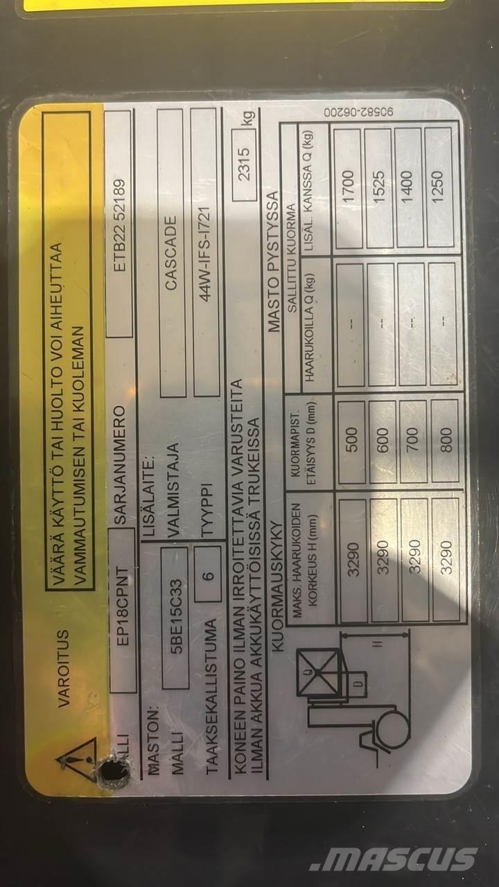  CMTPE Electric forklift trucks