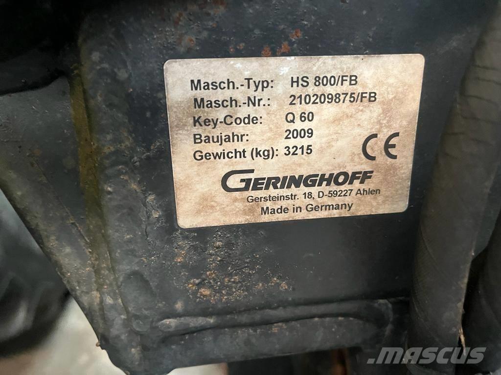 Geringhoff HS 800/FB Combine harvester heads