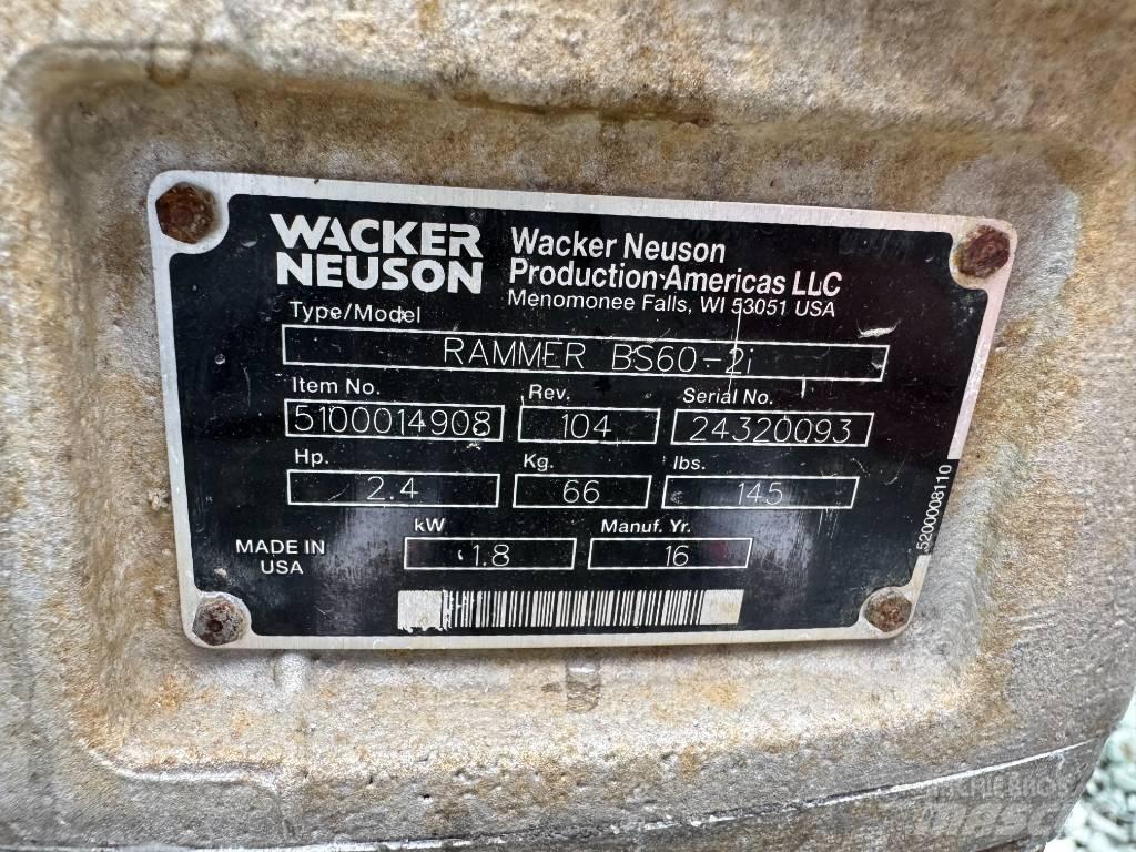 Wacker Neuson BS60-2 Tampers