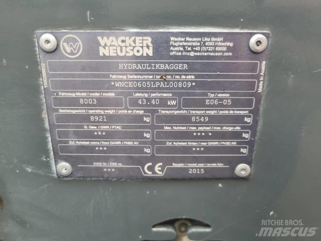 Wacker Neuson 8003 Midi excavators  7t - 12t