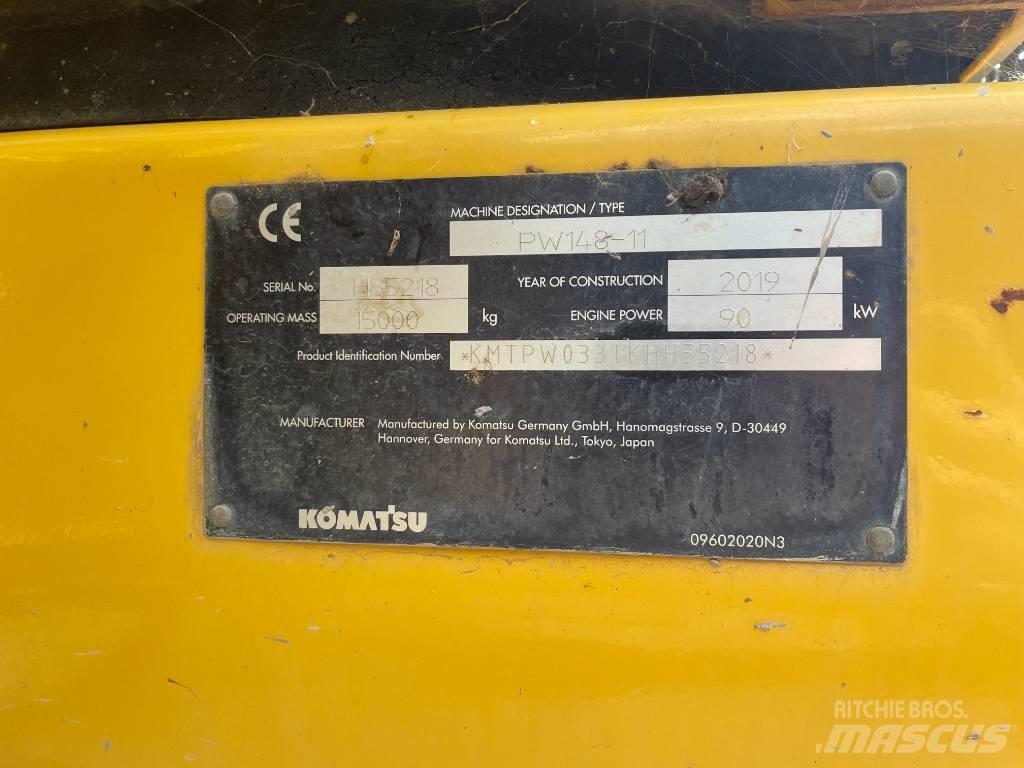 Komatsu PW 148-11 Wheeled excavators