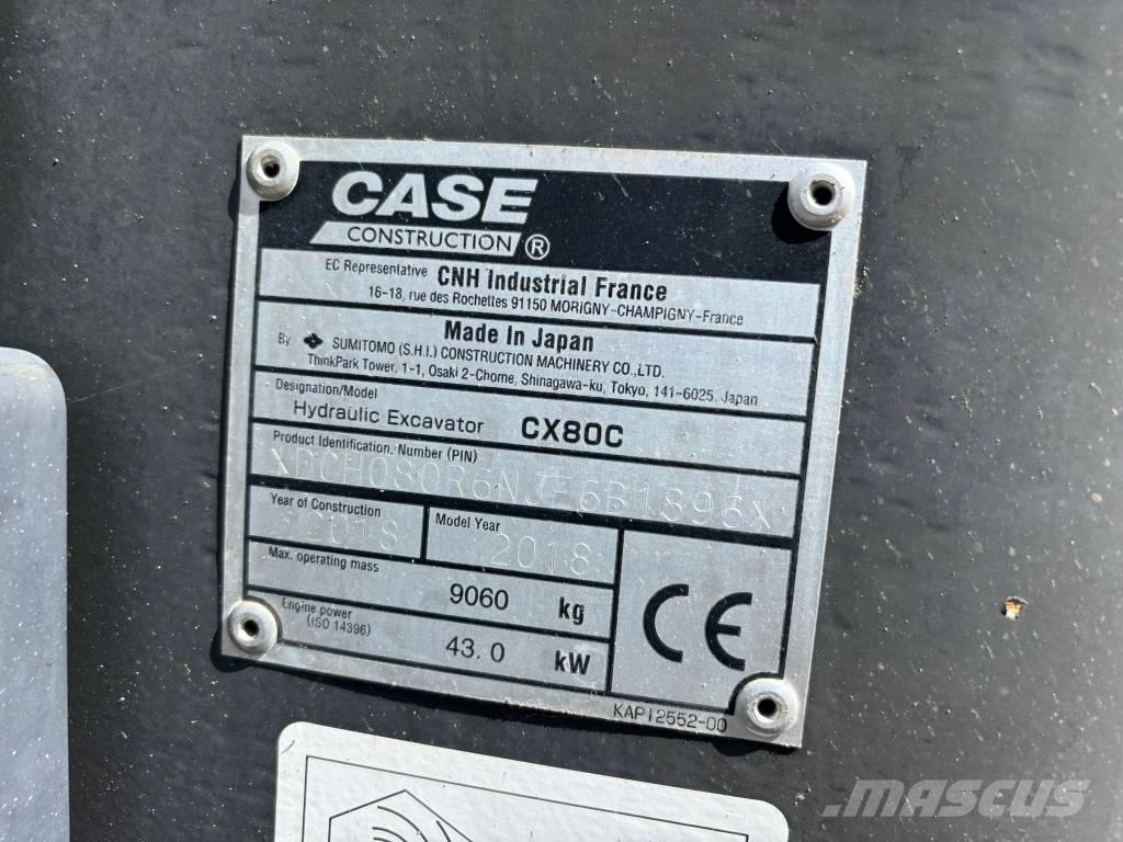 CASE CX 80 C Midi excavators  7t - 12t