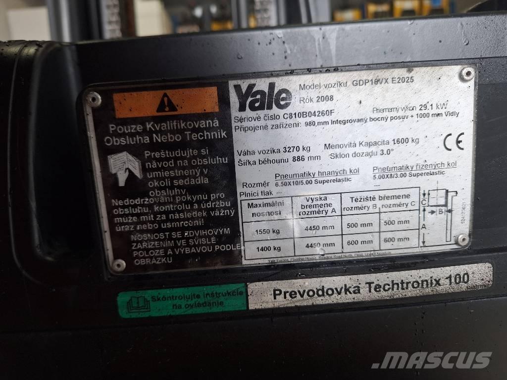Yale GDP 16 VX LPG trucks