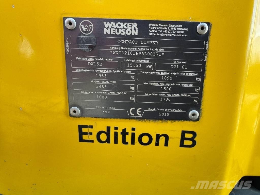 Wacker Neuson DW15e Site dumpers