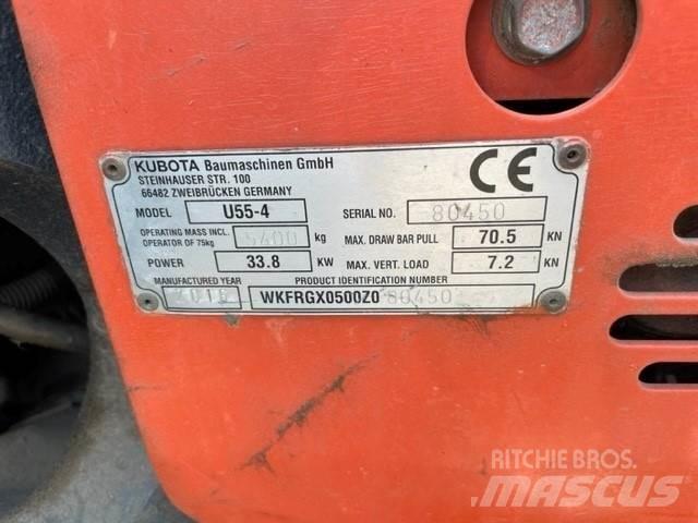 Kubota U55-4 Crawler excavators