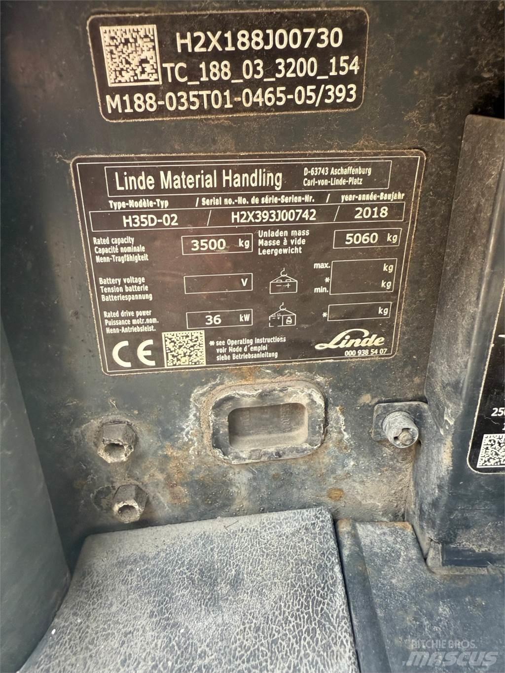 Linde H35D Diesel trucks