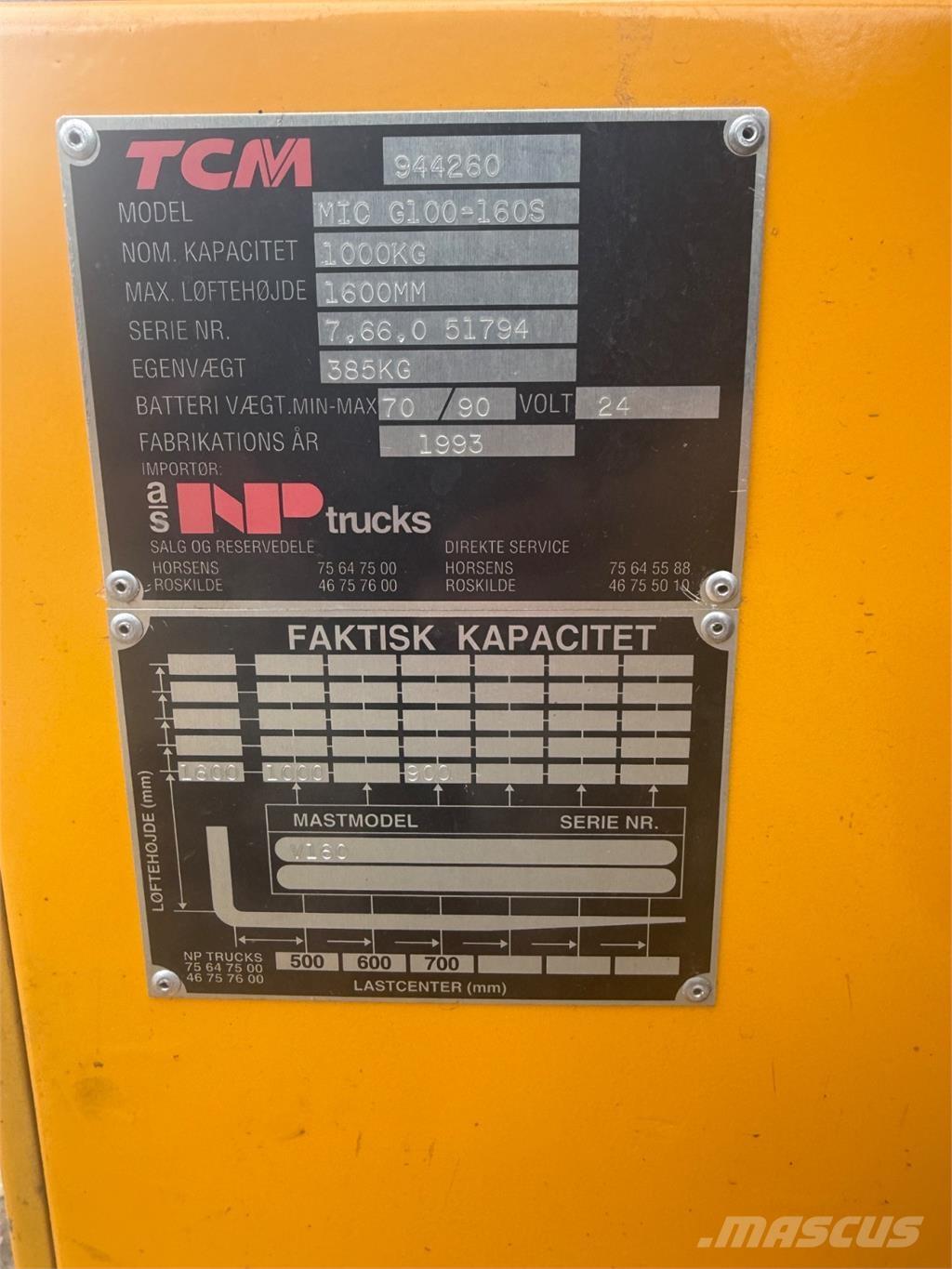 MIC 1000kg Hand pallet stackers