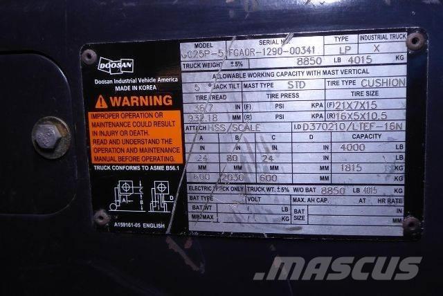 Doosan GC25P-5 Forklift trucks - others