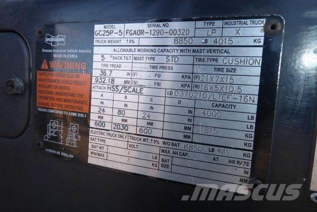 Doosan GC25P-5 Forklift trucks - others
