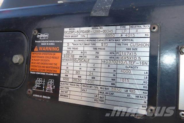 Doosan GC25P-5 Forklift trucks - others