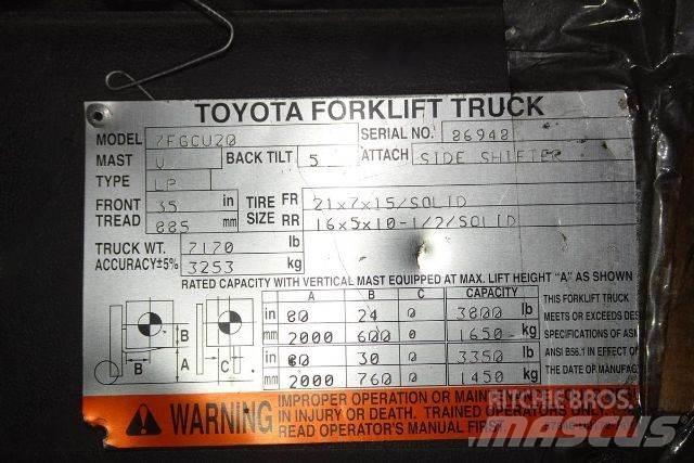 Toyota 7FGCU20 Forklift trucks - others