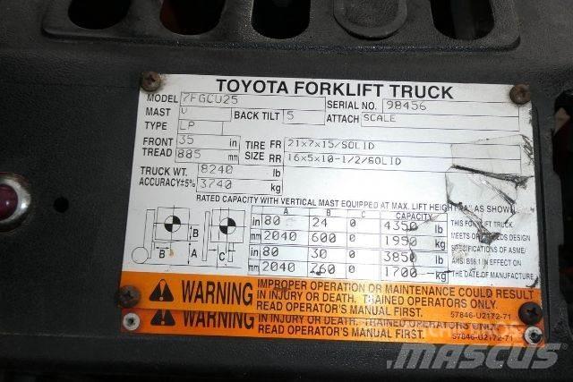 Toyota 7FGCU25 Forklift trucks - others