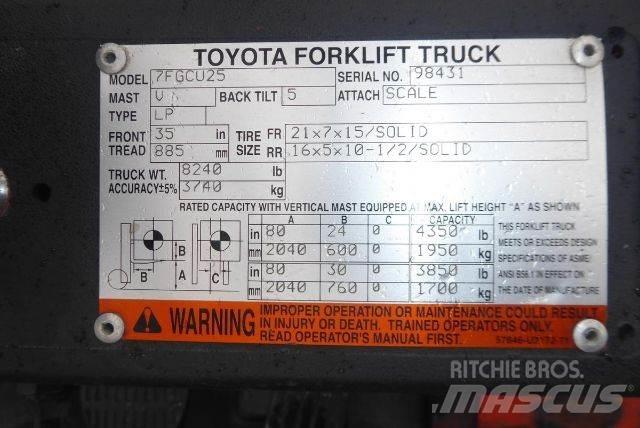 Toyota 7FGCU25 Forklift trucks - others
