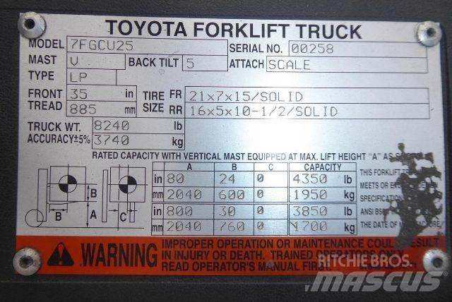 Toyota 7FGCU25 Forklift trucks - others