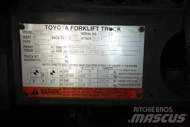 Toyota 7FGCU25 Forklift trucks - others
