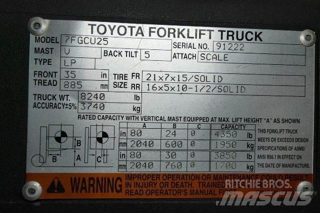 Toyota 7FGCU25 Forklift trucks - others