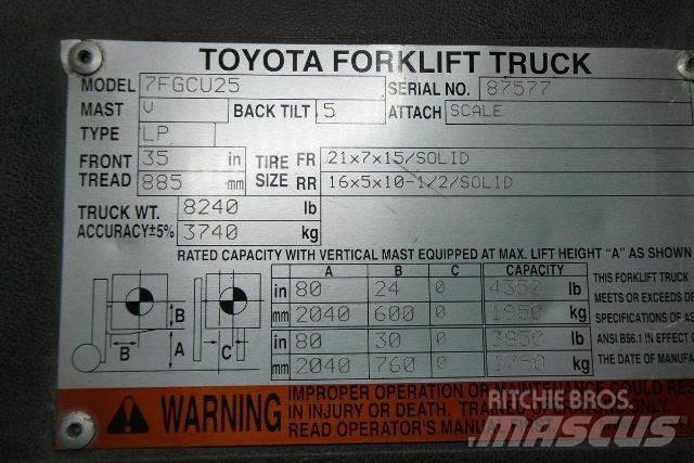 Toyota 7FGCU25 Forklift trucks - others