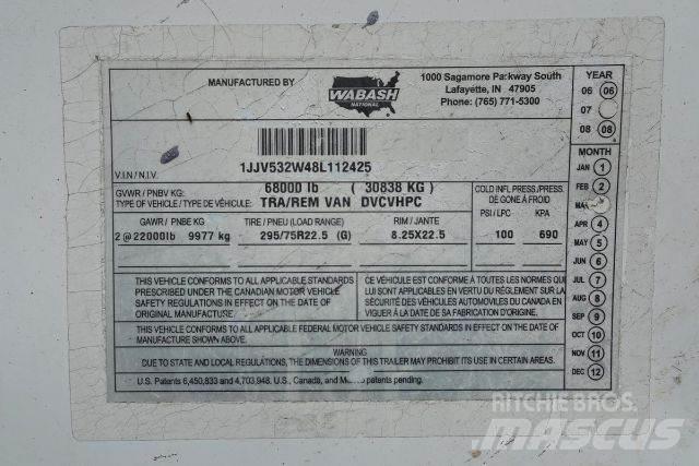 Wabash DVCVHPC Box body trailers