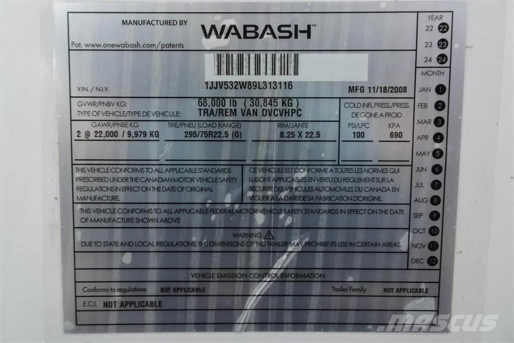Wabash DVCVHPC Box body trailers