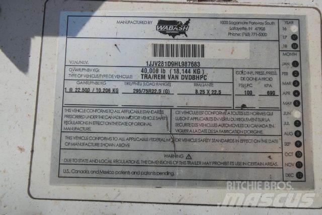 Wabash DVDBHPC Box body trailers
