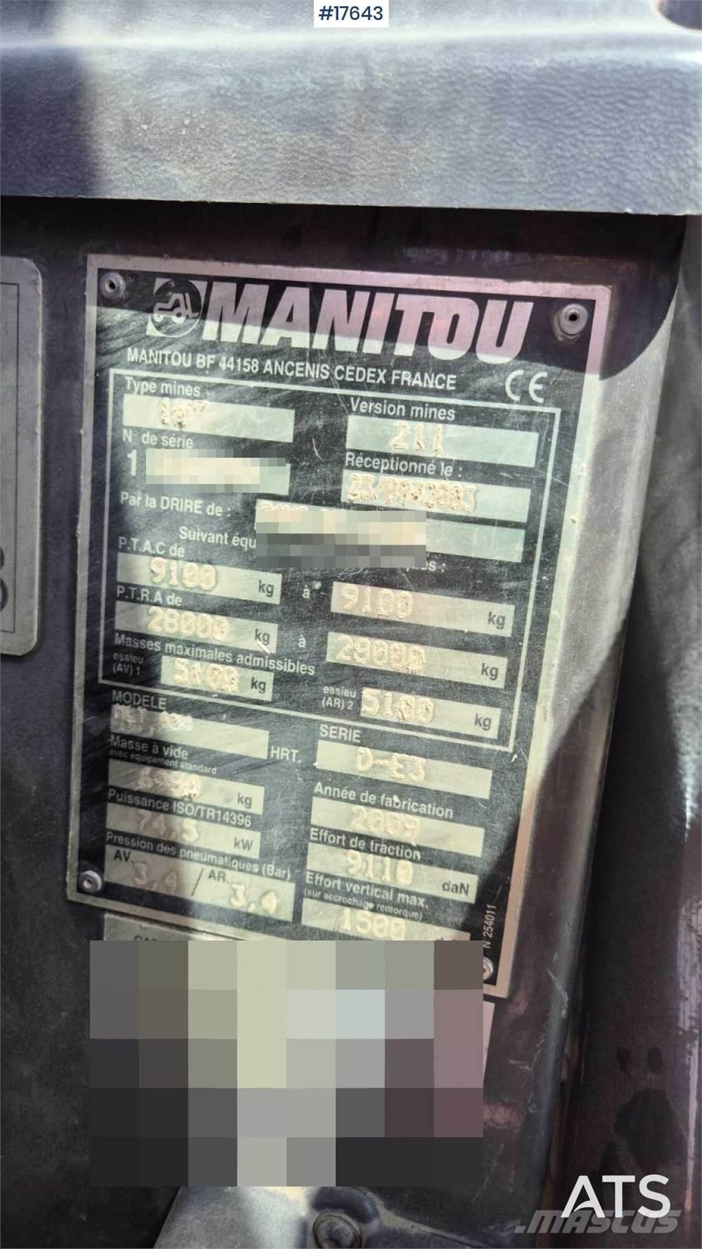 Manitou MLT 634 Telescopic handlers