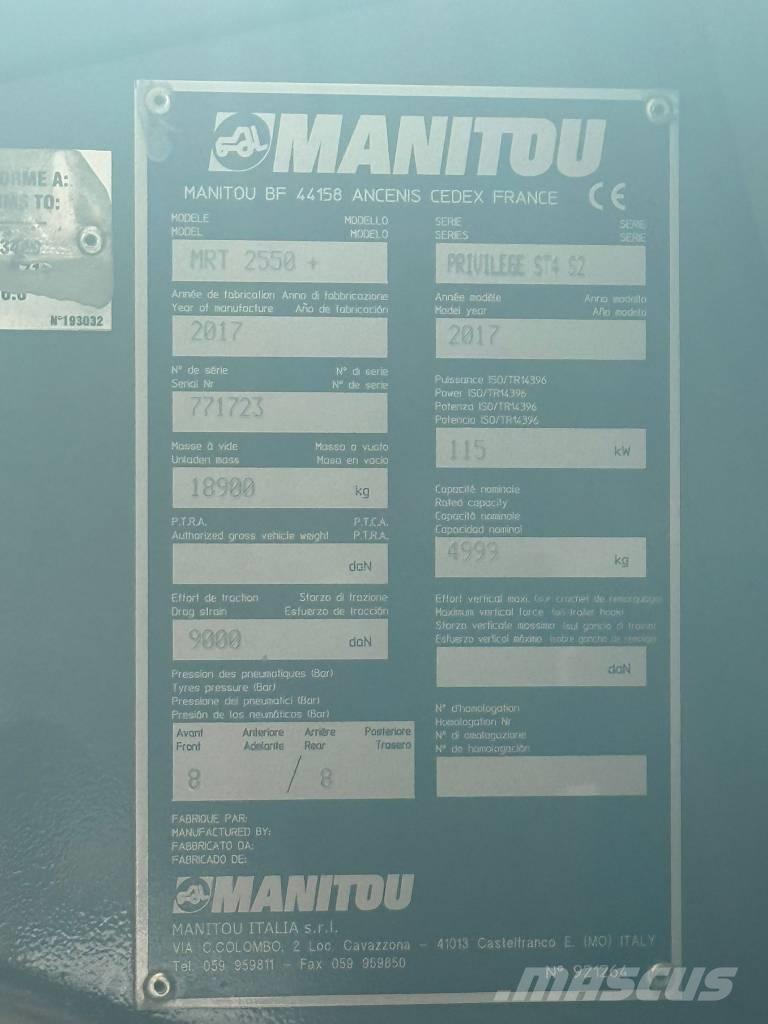 Manitou MRT 2550 Telescopic handlers