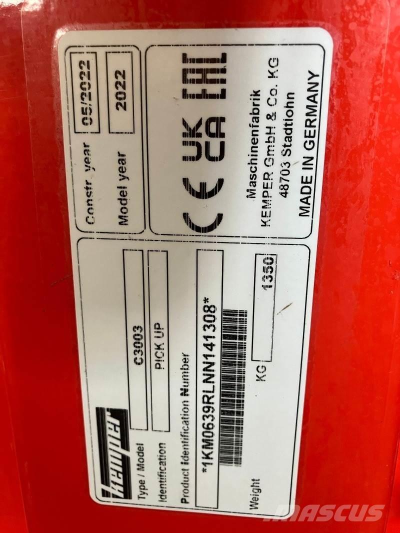 Kemper C3003 Hay and forage machine accessories