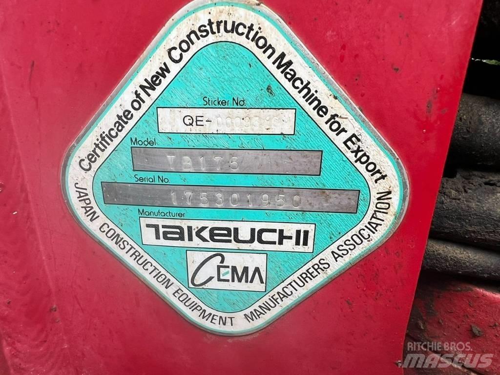 Takeuchi TB 175 Midi excavators  7t - 12t