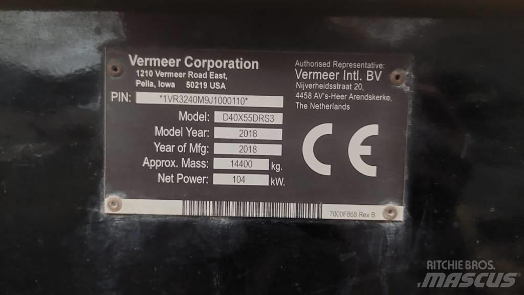 Vermeer D40x55DR S3 Horizontal Directional Drilling Equipment