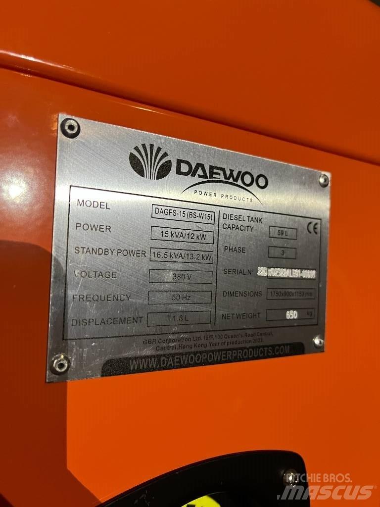 Daewoo Dagfs15-15 Diesel Generators