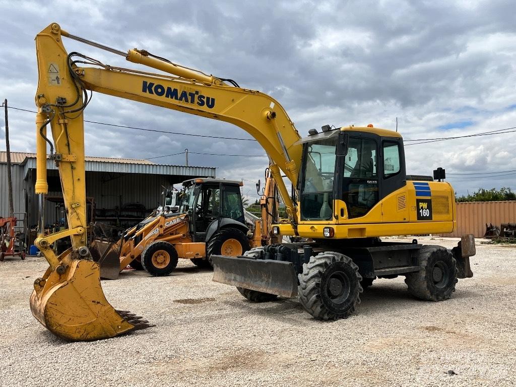 Komatsu PW 160 Wheeled excavators