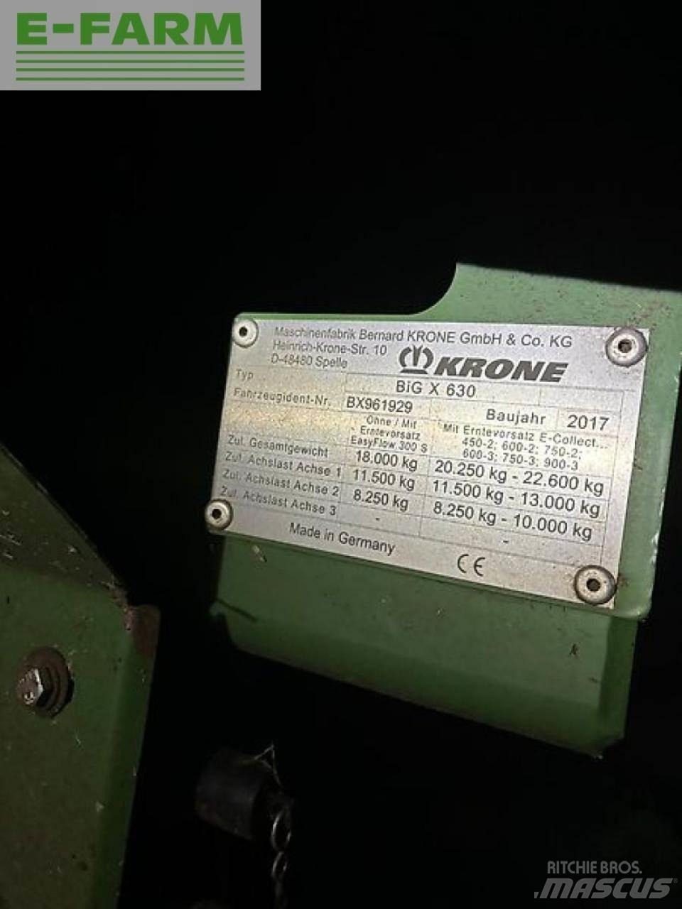 Krone big x 630 Self-propelled foragers