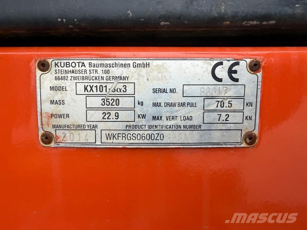 Kubota KX 101-3 A 2 Mini excavators < 7t (Mini diggers)