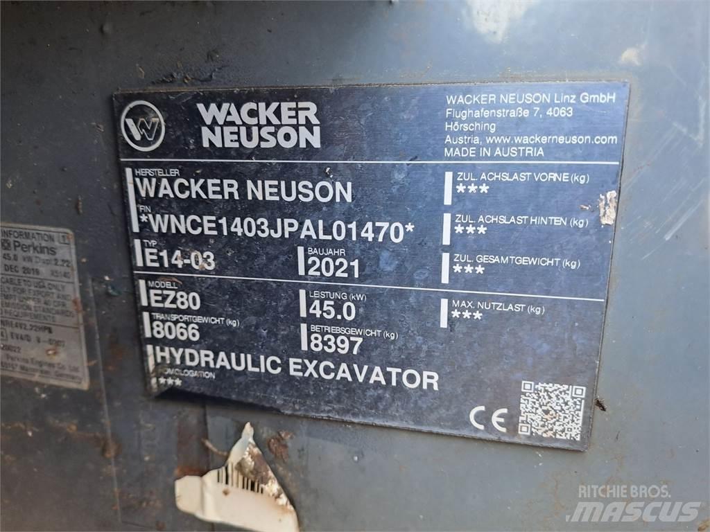 Wacker Neuson EZ80 Crawler excavators