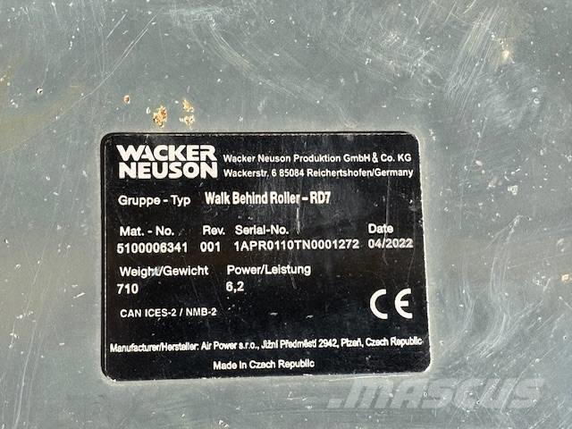 Wacker Neuson RD 7 Twin drum rollers
